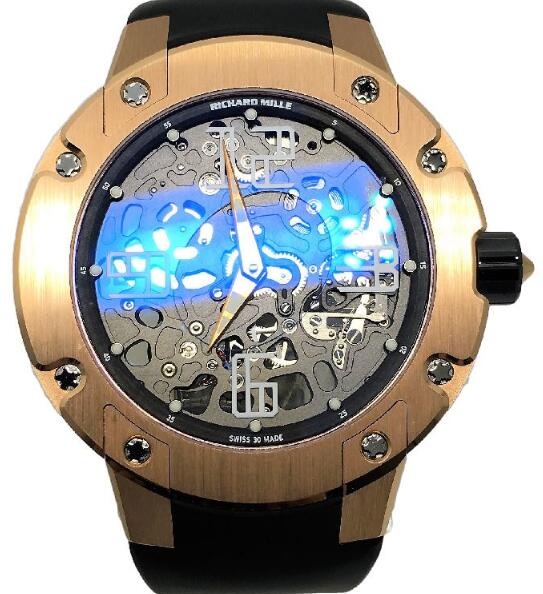 Richard Mille Replica Watch RM 033 Extra Flat Automatic Pink Gold